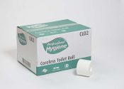 CORELESS TOILET ROLL 2 PLY WHITE